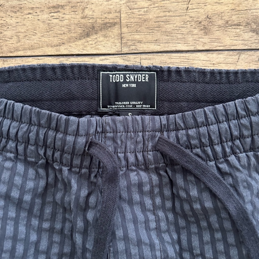 Todd Snyder Striped Swim Trunks